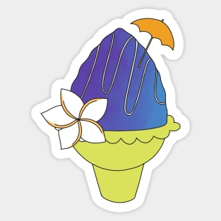 Snow Cone Sticker